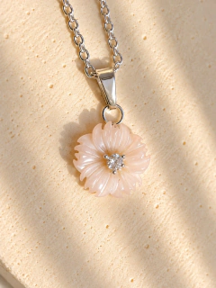 CONJUNTO ANÉMONA ROSA - ACERO BLANCO - tienda online
