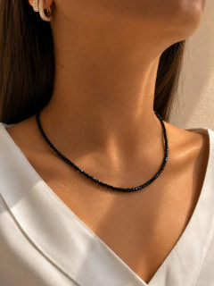 CADENA GEEK NEGRO - PLATA