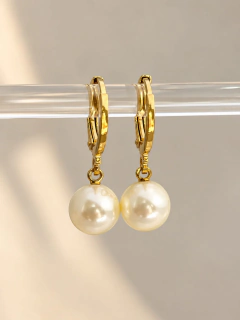 ARGOLLAS PERLA 1,1 CM - ENCHAPADO