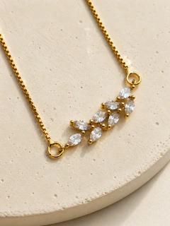 CONJUNTO HOJITAS BRILLO - ENCHAPADO - Hosanna Joyas