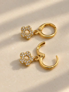 ARGOLLAS FLOWER SHINE 1,1 CM - ENCHAPADO en internet