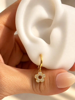 ARGOLLAS FLOWER SHINE 1,1 CM - ENCHAPADO - comprar online