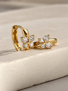 ARGOLLAS MARI BRILLO 1,5 CM - ENCHAPADO