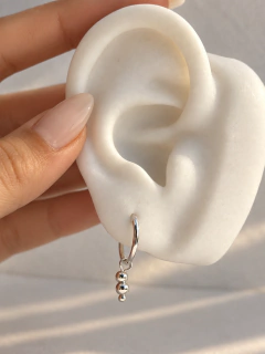 ARGOLLAS TRIBALL 1,2 CM - PLATA - comprar online