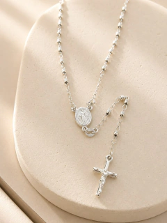 Imagen de CADENA ROSARIO VIRGEN 2MM - PLATA