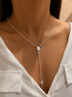 CADENA ROSARIO VIRGEN 2MM - PLATA
