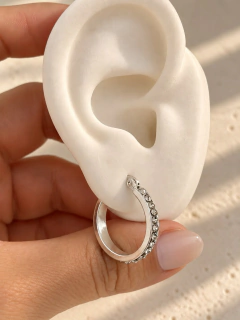 ARGOLLAS CASSANDRA 2CM - ACERO BLANCO - comprar online