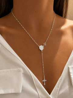 CADENA ROSARIO BENITO 1MM - PLATA