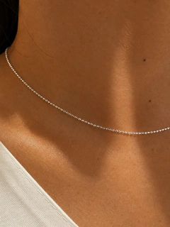 CADENA BOLITA DIAMANTADA - PLATA en internet
