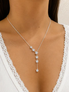 CORBATERO STAR CUBIC - ACERO BLANCO