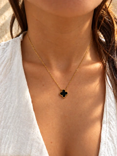 CONJUNTO VAN CLEEF BLACK - ACERO DORADO