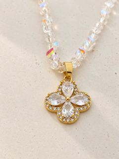CONJUNTO ROXI TRIANGULAR VAN CLEEF - ACERO DORADO en internet