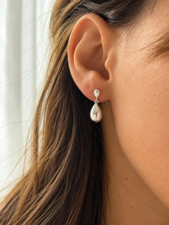 AROS DOBLE GOTA - PLATA - comprar online