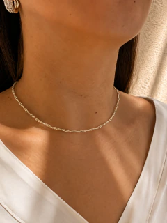 CADENA BOLIRAT - ACERO BLANCO - Hosanna Joyas