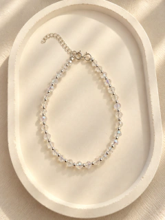 PULSERA ROXI BOLITA CRISTAL - PLATA - comprar online