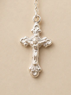CADENA ROSARIO BENITO 2MM - PLATA - Hosanna Joyas