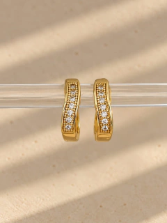 ARGOLLAS SINGLE 1,3 CM - ACERO DORADO