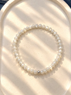 Imagen de PULSERA ROXI ELASTIZADA BOLITA - PLATA