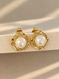 AROS AUDREY - ACERO DORADO