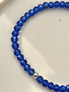 PULSERA ROXI ELASTIZADA BOLITA - PLATA en internet
