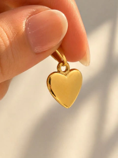 DIJE CORAZÓN LISO - ENCHAPADO - comprar online