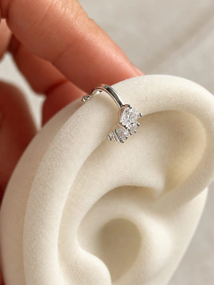 Imagen de CUFF GEOMETRIC CUBIC - PLATA