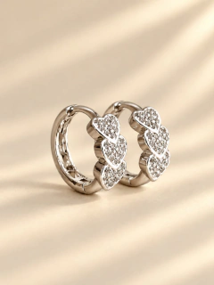ARGOLLAS TRIAMORE 1,6 CM - ACERO BLANCO