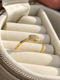 ANILLO HEART SHINE - ENCHAPADO en internet