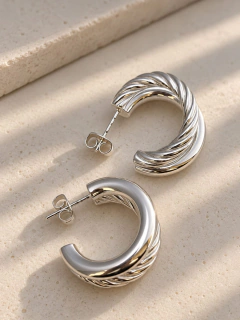AROS SEMI-ARGOLLA BOLT - ACERO BLANCO en internet