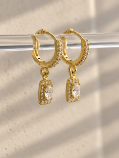 ARGOLLAS LASSIE 1,3 CM - ACERO DORADO - Hosanna Joyas
