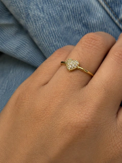 ANILLO HEART SHINE - ENCHAPADO - comprar online