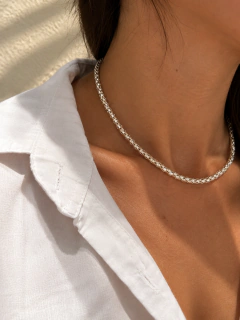 CADENA COREANA CON MARINERO - PLATA - tienda online