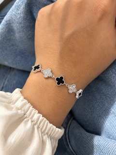 PULSERA AJUSTABLE VAN CLEEF - ACERO BLANCO - comprar online