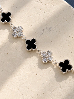 PULSERA AJUSTABLE VAN CLEEF - ACERO BLANCO en internet