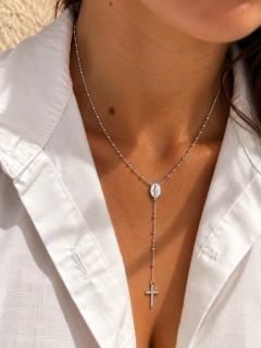 CONJUNTO ROSARIO 0,1 CM - PLATA - Hosanna Joyas