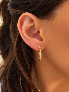 ARGOLLAS CYRENE 2 CM - ENCHAPADO EN ORO - comprar online