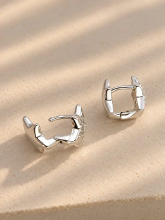 Imagen de ARGOLLAS STARIA 1,1 CM - ACERO BLANCO