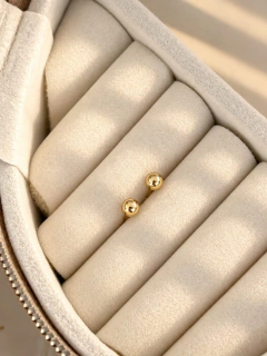 PASANTES BOLITA 3 MM - ENCHAPADO EN ORO