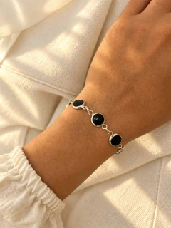 PULSERA CERCLE BLACK - PLATA - comprar online