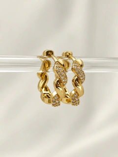 ARGOLLAS KAILI 1,6 CM - ACERO DORADO - tienda online