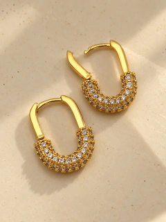 ARGOLLAS Tiffany Lock 1,6 CM - ACERO DORADO - Hosanna Joyas