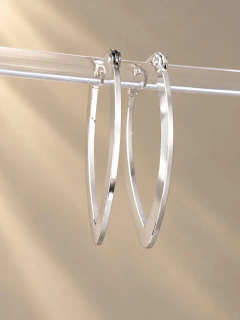 ARGOLLAS MAURINE 1,9 CM - ACERO BLANCO - tienda online