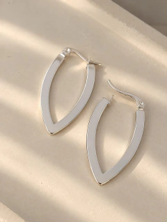ARGOLLAS MAURINE 1,9 CM - ACERO BLANCO en internet
