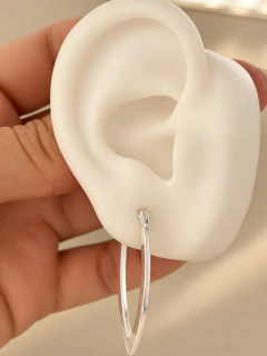 ARGOLLAS MAURINE 1,9 CM - ACERO BLANCO - comprar online