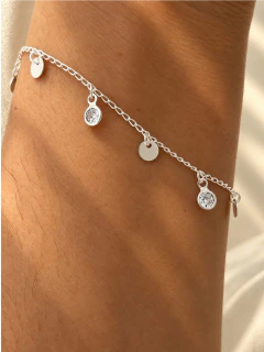 PULSERA MULTICIRCLE BRILLO - PLATA