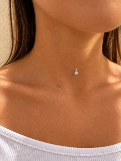 CHOKER TANZA CUBIC - PLATA