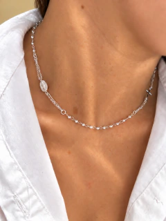 CONJUNTO ROSARIO - PLATA - Hosanna Joyas