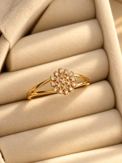 ANILLO BRIGIT - ENCHAPADO EN ORO