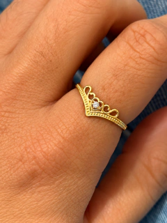 ANILLO CORONITA LOVE - ENCHAPADO - comprar online