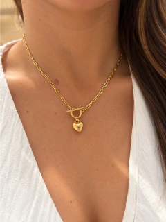 CONJUNTO LONG CHAIN CUORA - ENCHAPADO EN ORO